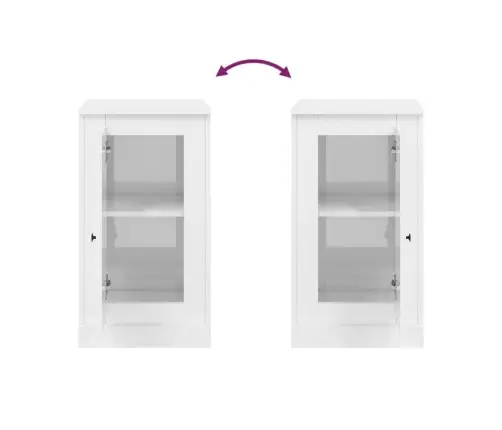 Kumodes, 2 Gab., Baltas, 37,5X35,5X67,5 Cm, Inženierijas Koks Vidaxl