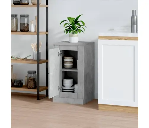 Šoninė Spintelė, Betono Pilka, 37,5X35,5X67,5cm Mediena