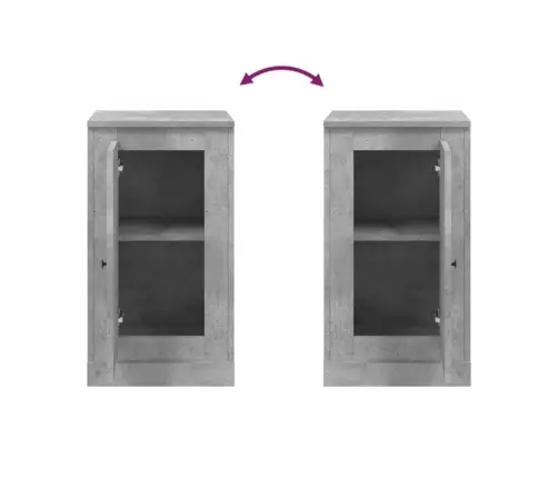 Šoninė Spintelė, Betono Pilka, 37,5X35,5X67,5cm Mediena