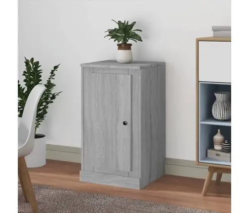 Kumode, Pelēka Ozolkoka, 37,5X35,5X67,5 Cm, Inženierijas Koks Vidaxl