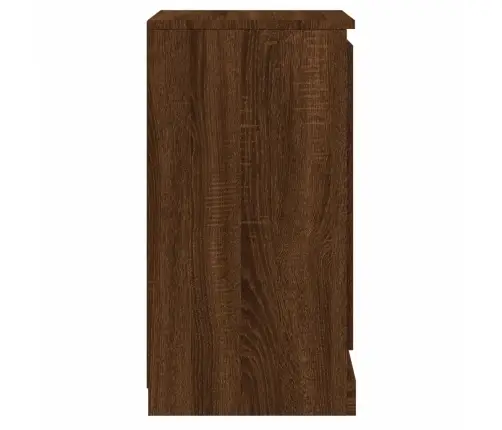 Puhvetkapid 2 Tk, Pruun Tamm, 37,5 X 35,5 X 67,5 cm Tehispuit