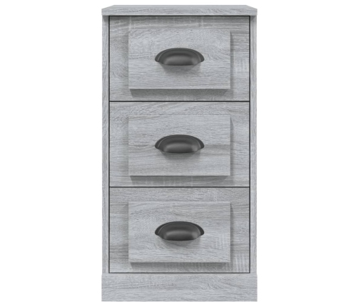 Kumode, Pelēka Ozolkoka, 36X35,5X67,5 Cm, Inženierijas Koks Vidaxl