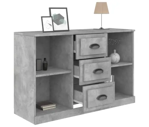 Plaukts, 104,5X35,5X67,5 Cm, Inženierijas Koks, Betona Pelēks Vidaxl