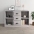 Kumode, Pelēka Ozolkoka, 104,5X35,5X67,5 Cm, Inženierijas Koks Vidaxl