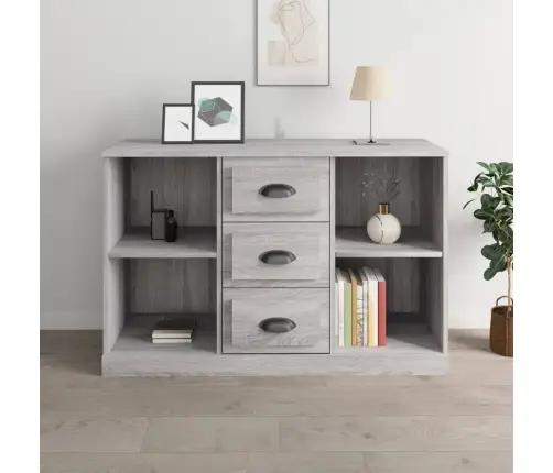 Kumode, Pelēka Ozolkoka, 104,5X35,5X67,5 Cm, Inženierijas Koks Vidaxl