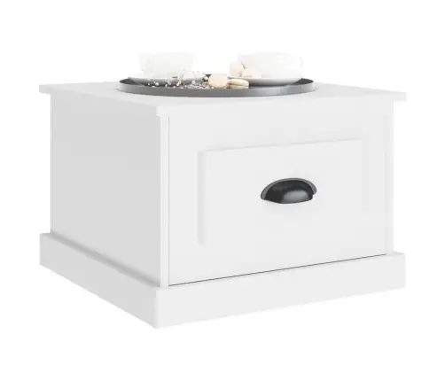 Kafijas Galdiņš, 50X50X35 Cm, Inženierijas Koks, Balts Vidaxl