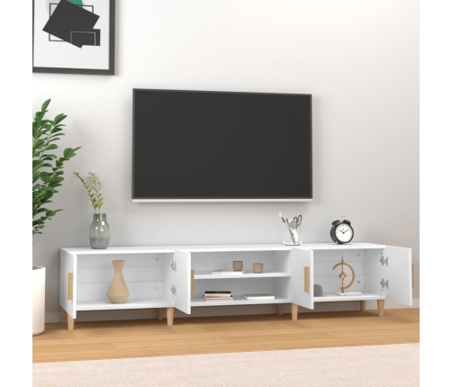 Tv Skapītis, 180X31,5X40 Cm, Inženierijas Koks, Balts Vidaxl