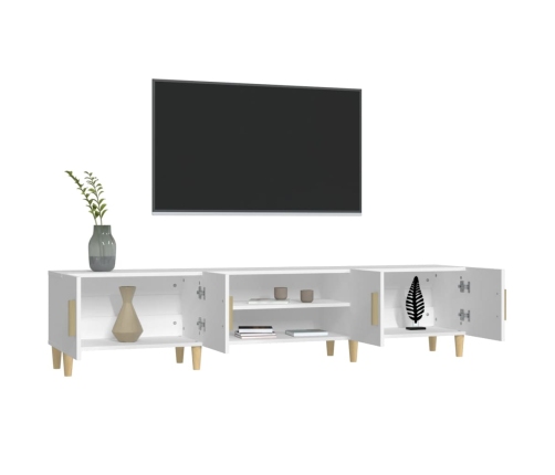Tv Skapītis, 180X31,5X40 Cm, Inženierijas Koks, Balts Vidaxl