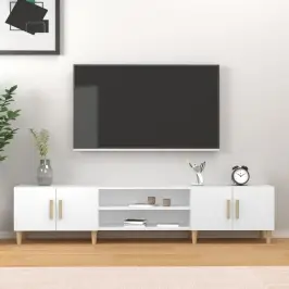 Tv Spintelė, Balta, 180X31,5X40 cm Inžinerinė Mediena