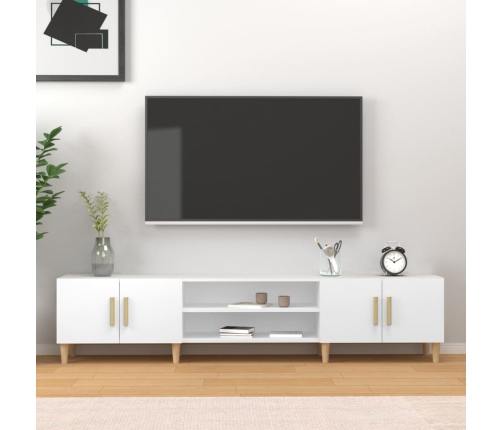 Tv Skapītis, 180X31,5X40 Cm, Inženierijas Koks, Balts Vidaxl