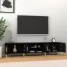 Tv Skapītis, Melns, 180X31,5X40 Cm, Inženierijas Koks Vidaxl