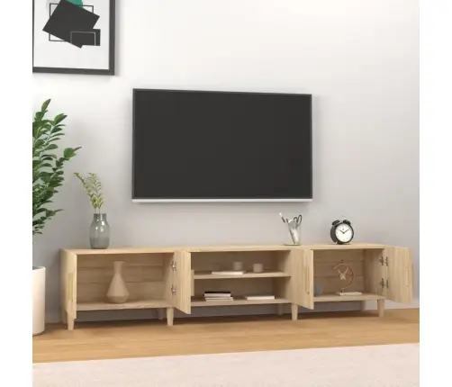 Tv Skapītis, Sonomas Ozola, 180X31,5X40 Cm, Inženierijas Koks Vidaxl