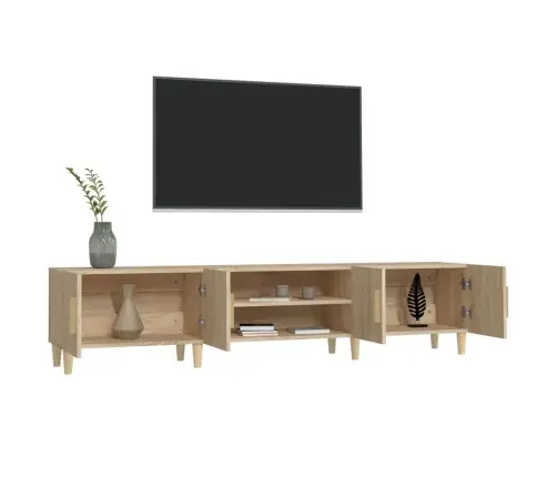 Tv Skapītis, Sonomas Ozola, 180X31,5X40 Cm, Inženierijas Koks Vidaxl