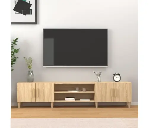 Tv Skapītis, Sonomas Ozola, 180X31,5X40 Cm, Inženierijas Koks Vidaxl