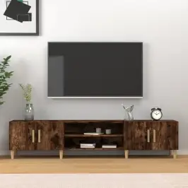 Televizoriaus Spintelė, Dūminio Ąžuolo, 180X31,5X40cm Mediena