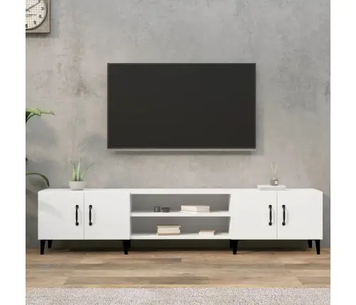 Tv Skapītis, 180X31,5X40 Cm, Inženierijas Koks, Balts Vidaxl