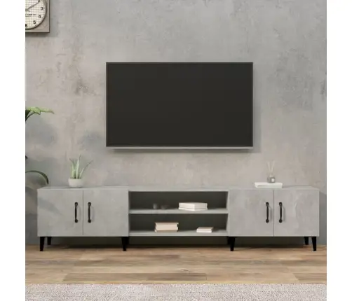 Telerikapp, Betoonhall, 180 X 31,5 X 40 cm Tehispuit