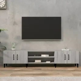 Tv Skapītis, Pelēks, 180X31,5X40 Cm, Inženierijas Koks Vidaxl