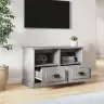 Tv Skapītis, Betona Pelēks, 80X35X50 Cm, Inženierijas Koks Vidaxl