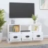 Tv Skapītis, 100X35X50 Cm, Inženierijas Koks, Balts Vidaxl