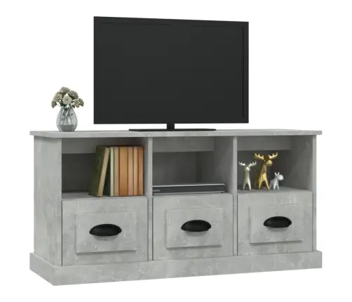 Tv Skapītis, Betona Pelēks, 100X35X50 Cm, Inženierijas Koks Vidaxl
