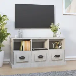 Tv Skapītis, Betona Pelēks, 100X35X50 Cm, Inženierijas Koks Vidaxl