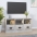 Tv Skapītis, Betona Pelēks, 100X35X50 Cm, Inženierijas Koks Vidaxl