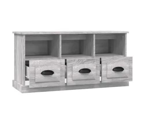 Televizoriaus Spintelė, Pilka Ąžuolo, 100X35X50cm Mediena