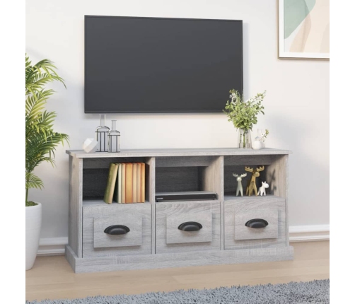 Telerikapp, Hall Sonoma Tamm, 100X35X50 cm Tehispuit