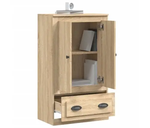 Augstais Skapītis, Ozola, 60X35,5X103,5 Cm, Inženierijas Koks Vidaxl