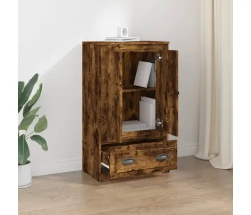 Augstais Skapītis, Ozola, 60X35,5X103,5 Cm, Inženierijas Koks Vidaxl