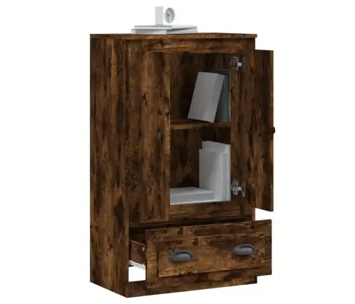 Augstais Skapītis, Ozola, 60X35,5X103,5 Cm, Inženierijas Koks Vidaxl