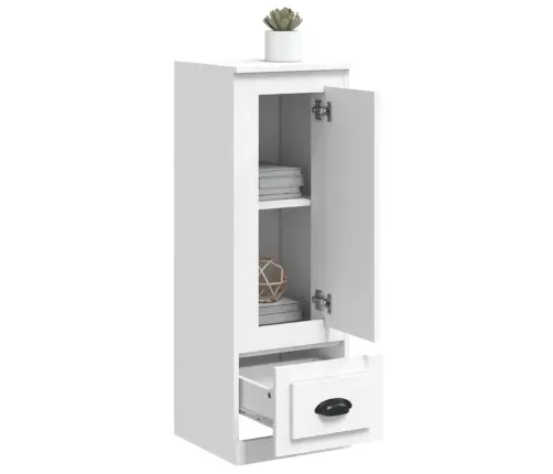 Augstais Skapītis, 36X35,5X103,5 Cm, Inženierijas Koks, Balts Vidaxl