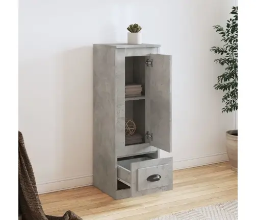 Kõrge Kapp, Betoonhall, 36 X 35,5 X 103,5 cm Tehispuit