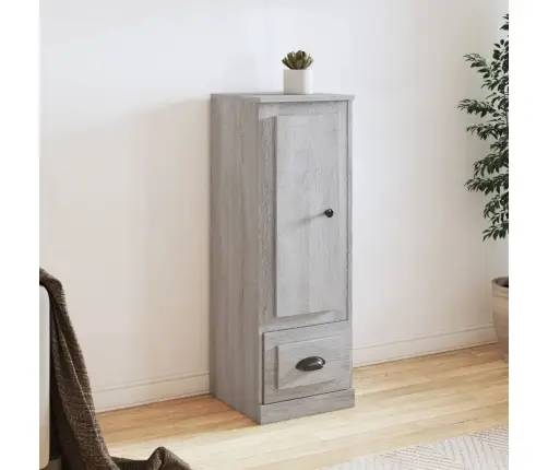 Augstais Skapis, Pelēks, 36X35,5X103,5 Cm, Inženierijas Koks Vidaxl