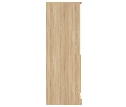 Augstais Skapītis, Ozola, 60X35,5X103,5 Cm, Inženierijas Koks Vidaxl