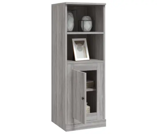 Augstais Skapis, Pelēks, 36X35,5X103,5 Cm, Inženierijas Koks Vidaxl