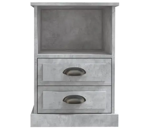 Naktsskapīši, 2 Gab., Betona Pelēki, 43X36X60 Cm Vidaxl