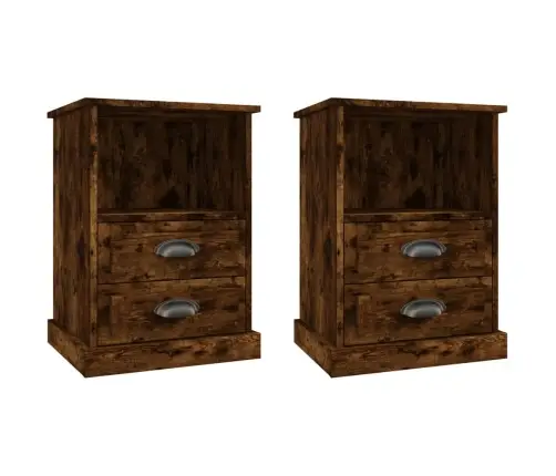 Naktsskapīši, 2 Gab., Ozolkoka Krāsa, 43X36X60 Cm Vidaxl