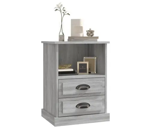 Naktsskapīši, 2 Gab., Pelēki, 43X36X60 Cm Vidaxl