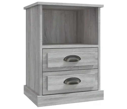 Naktsskapīši, 2 Gab., Pelēki, 43X36X60 Cm Vidaxl