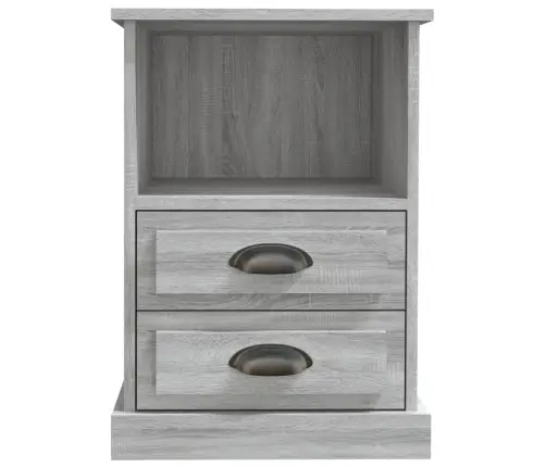 Naktsskapīši, 2 Gab., Pelēki, 43X36X60 Cm Vidaxl