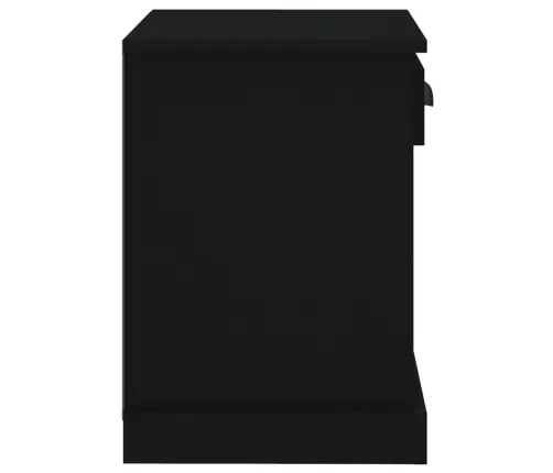 Naktsskapīši, 2 Gab., Melni, 43X36X50 Cm Vidaxl