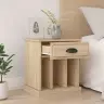 Naktinės Spintelės, 2Vnt., Sonoma Ąžuolo Spalvos, 43X36X50Cm