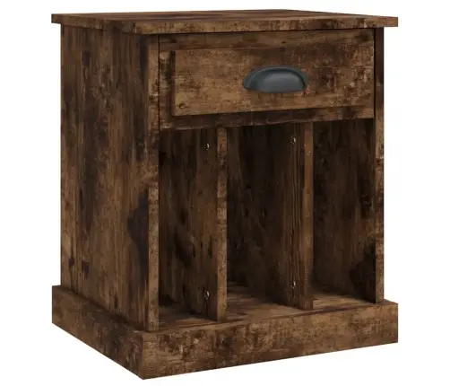 Naktinės Spintelės, 2Vnt., Dūminio Ąžuolo Spalvos, 43X36X50Cm