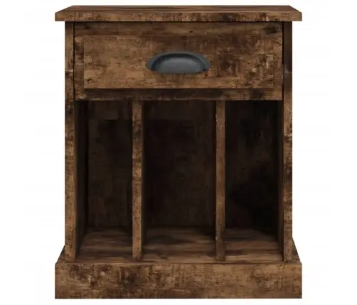 Naktinės Spintelės, 2Vnt., Dūminio Ąžuolo Spalvos, 43X36X50Cm