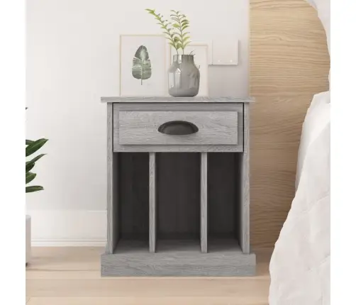 Naktsskapītis, Pelēka Ozolkoka Krāsa, 43X36X50 Cm Vidaxl