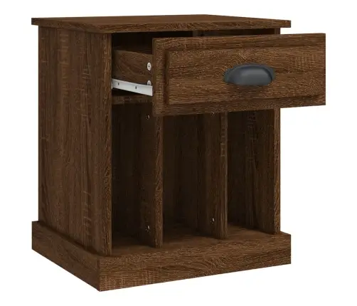 Naktinė Spintelė, Rudos Ąžuolo Spalvos, 43X36X50Cm Naktinė Spintelė, Rudos Ąžuolo Spalvos, 43X36X50Cm