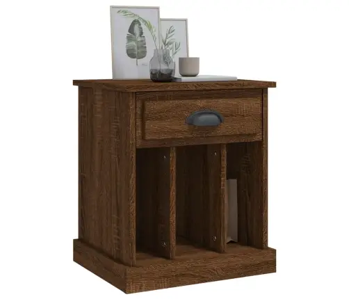 Naktinės Spintelės, 2Vnt., Rudos Ąžuolo Spalvos, 43X36X50Cm