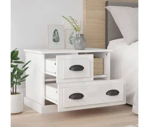 Öökapp, Kõrgläikega Valge, 60X39X45 Cm